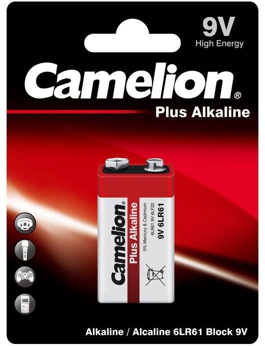 Батарея Camelion Plus Alkaline 6LR61-BP1 - фото 22254
