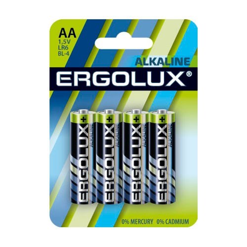 Батарея Ergolux Alkaline LR6-BL4 XM1488374 - фото 22303