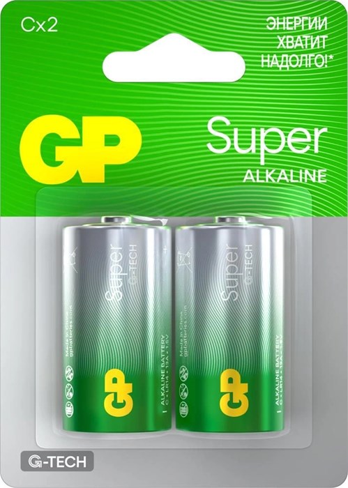 Батарея GP Super G-Tech Alkaline 14A LR14 - фото 22306
