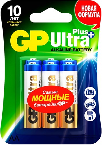 Батарея GP Ultra Plus Alkaline GP 15AUP-2CR6 XM1993188 - фото 22392