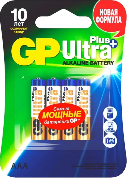 Батарея GP Ultra Plus Alkaline 24AUPNEW-2CR4 - фото 22422