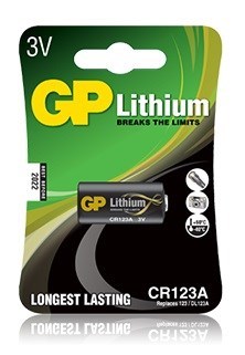 Батарея GP Lithium CR123A (1шт) XM558937 - фото 22512