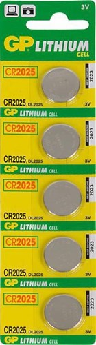 Батарея GP Lithium CR2025 (5шт) XM558941 - фото 22515