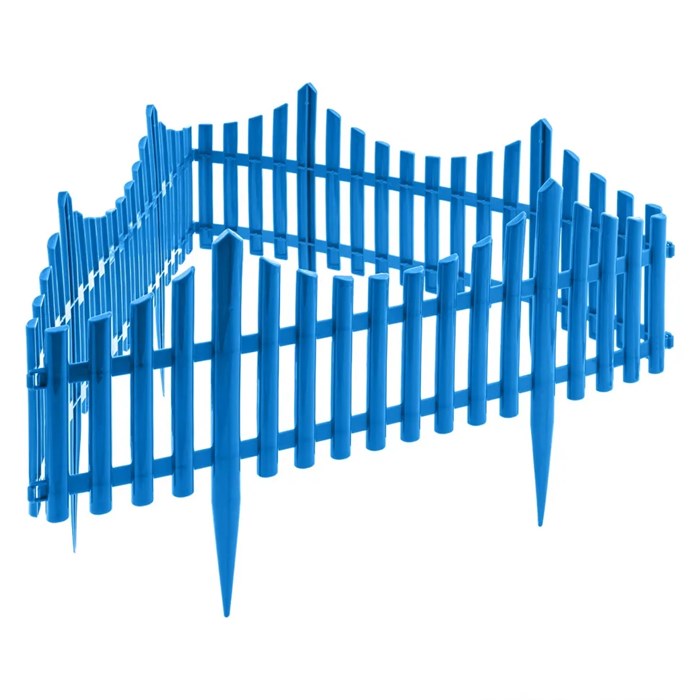 Забор декоративный "Гибкий", 24 х 300 см, голубой, Россия, Palisad XW65019 - фото 226997