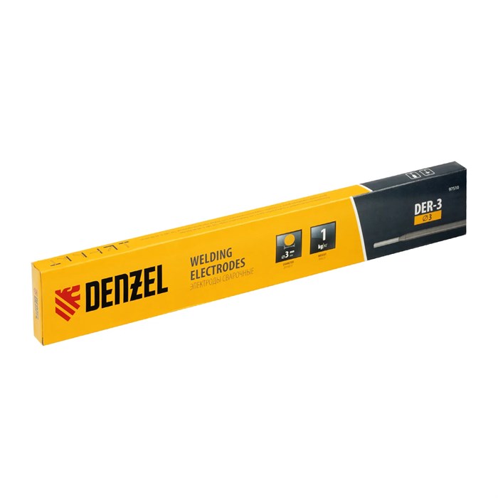 Электроды DER-3, диам. 3 мм, 1 кг, рутиловое покрытие// Denzel - фото 233622