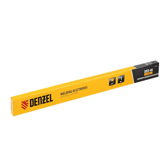 Электроды DER-46, диам. 4 мм, 1 кг, рутиловое покрытие// Denzel - фото 233658