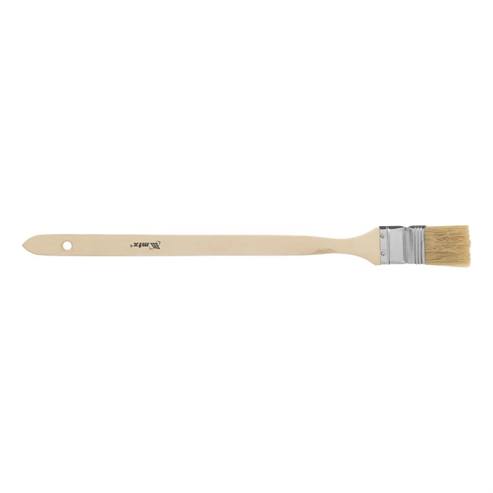 Кисть радиаторная 1.5", натуральная щетина, деревянная ручка MTX - фото 247390