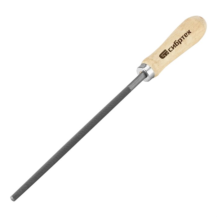 Напильник круглый, 200 мм, деревянная ручка Сибртех - фото 257055