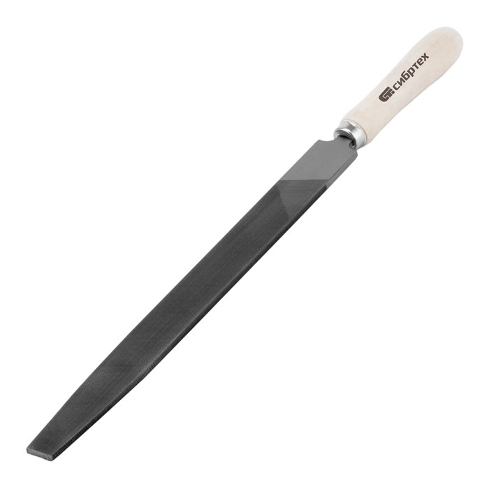 Напильник плоский, 300 мм, деревянная ручка Сибртех - фото 257106