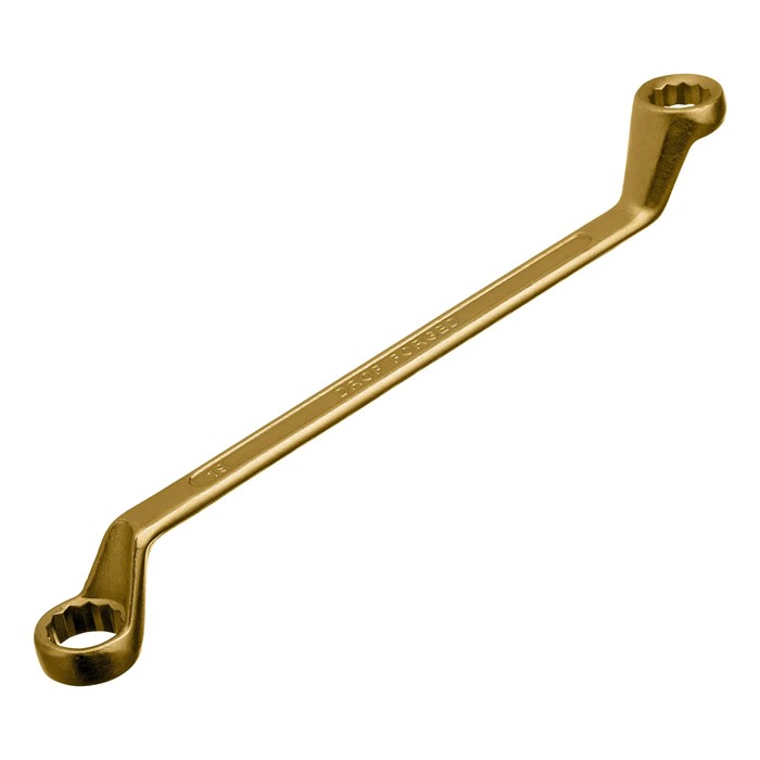 Ключ накидной, 17 х 19 мм, желтый цинк Сибртех - фото 262900