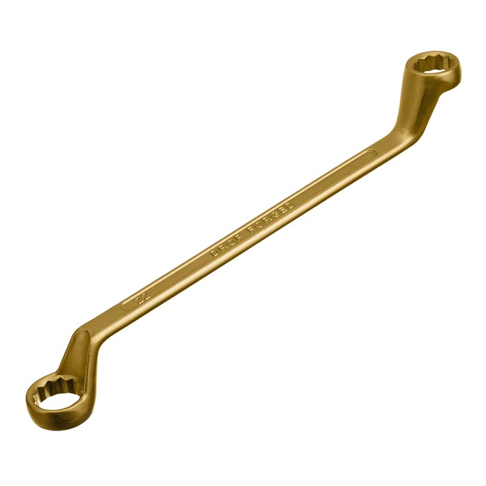 Ключ накидной, 19 х 22 мм, желтый цинк Сибртех - фото 262930