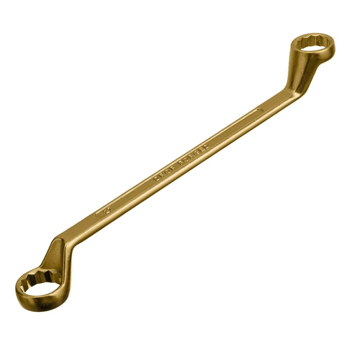 Ключ накидной, 24 х 27 мм, желтый цинк Сибртех - фото 262945