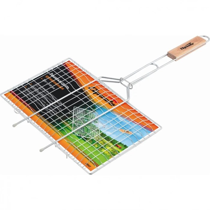 Решетка-гриль 230 х 230 мм, хромированная Sparta XW69568 - фото 278355