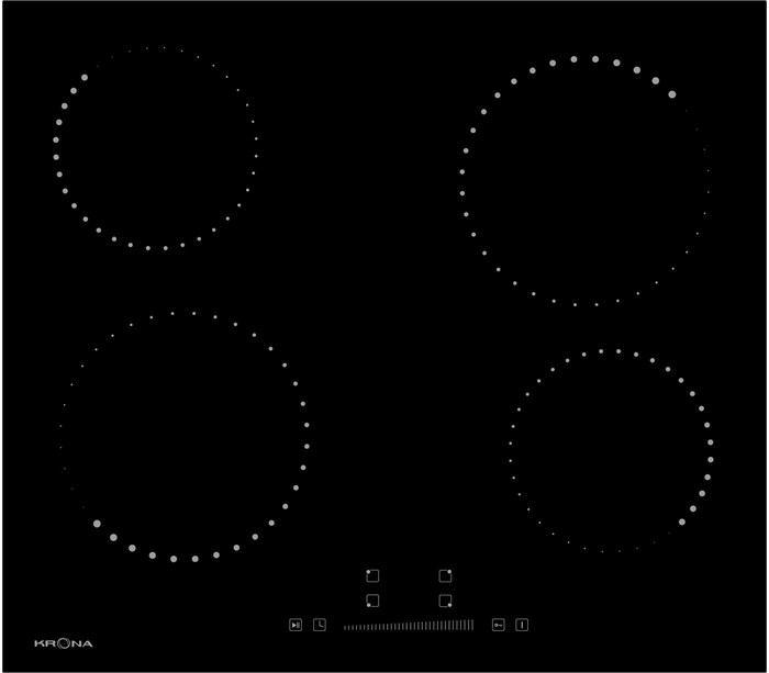 Варочная поверхность Krona CORTO 60 BL XM1643296 - фото 28326