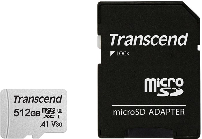 Флеш карта microSDXC 512GB Transcend  TS512GUSD300S-A - фото 336156