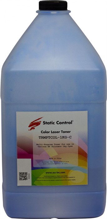 Тонер Static Control TRMPTCOL-1KG-C - фото 341184