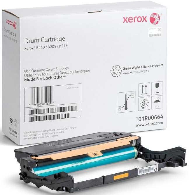 Блок фотобарабана Xerox 101R00664 черный для B205/210/215 10K Xerox XM1174443 - фото 341443