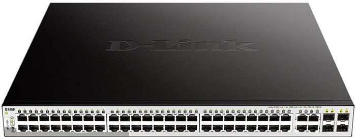 Коммутатор D-Link DGS-1210-52MP/FL1A (L2) 52x1Гбит/с 4xКомбо(1000BASE-T/SFP) 48PoE+ 370W управляемый XM1408526 - фото 353980