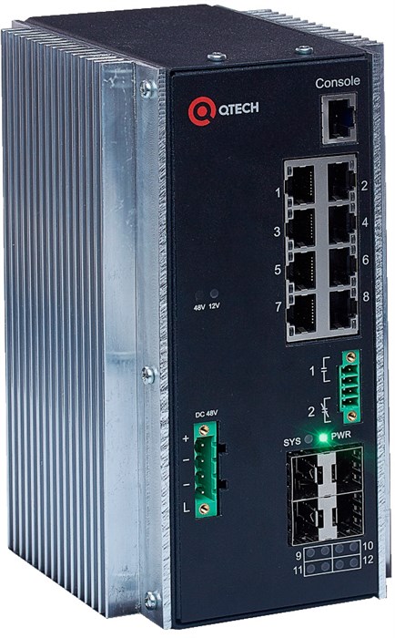 Коммутатор QTech  QSW-3310-12T-I-POE-DC XM1794221 - фото 354946