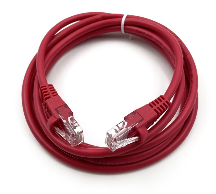 Патч-корд Buro UTP 4 пары cat5E CCA molded 2м красный RJ-45 (m)-RJ-45 (m) XM1427637 - фото 356849