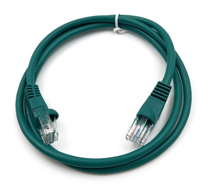 Патч-корд Buro UTP 4 пары cat5E CCA molded 1м зеленый RJ-45 (m)-RJ-45 (m) XM1427803 - фото 356869