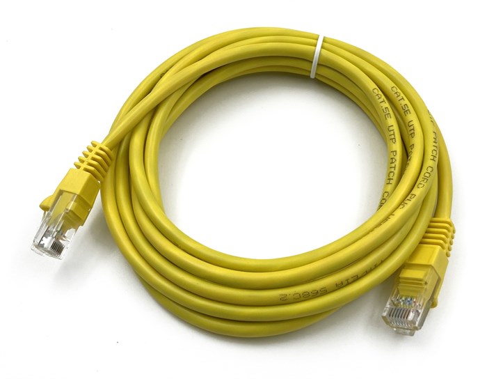 Патч-корд Buro UTP 4 пары cat5E CCA molded 3м желтый RJ-45 (m)-RJ-45 (m) XM1428216 - фото 356894