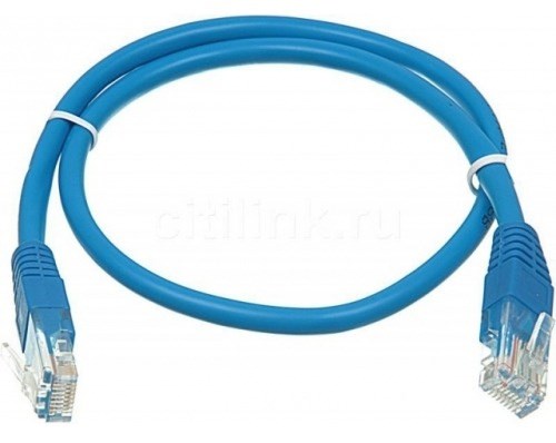 Патч-корд cat5E molded 0.5м синий RJ-45 (m)-RJ-45 (m) XM630487 - фото 357101