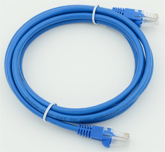 Патч-корд cat5E molded 2м синий RJ-45 (m)-RJ-45 (m) XM630500 - фото 357208