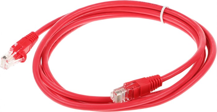 Патч-корд cat5E molded 2м красный RJ-45 (m)-RJ-45 (m) XM630502 - фото 357213