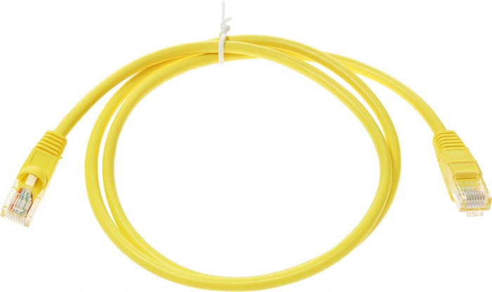 Патч-корд cat5E molded 1м желтый RJ-45 (m)-RJ-45 (m) XM630497 - фото 357252