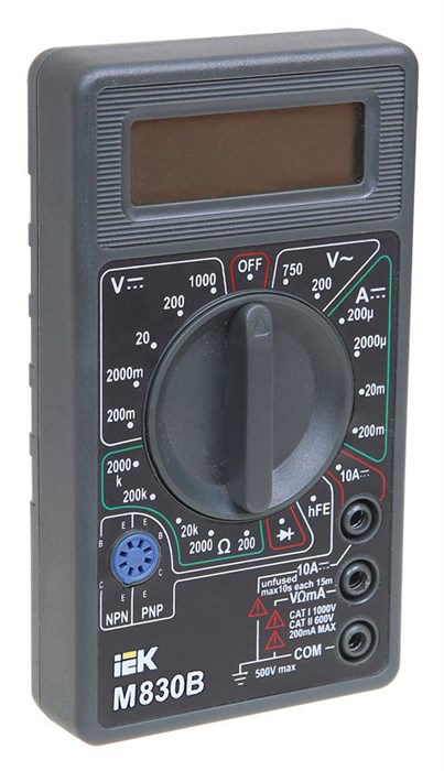 Мультиметр IEK  Universal M830B XM1593032 - фото 384964