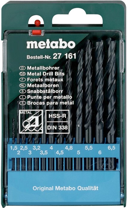 Набор сверл Metabo HSS-R XM2014996 - фото 386040