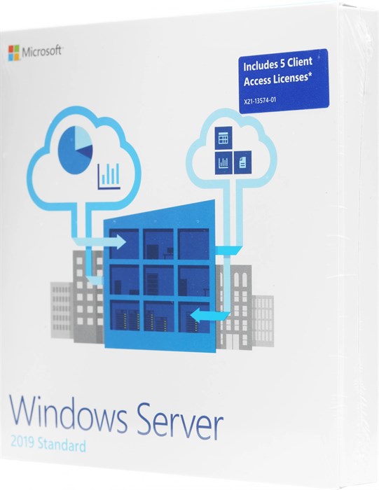 Операционная система Microsoft Windows Server 2019 Standard 5 Clt 64 bit Eng DVD BOX (P73-07680) XM2021092 - фото 443167