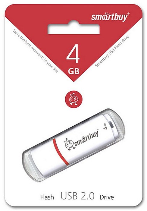 USB флеш накопитель  4 Gb SmartBuy Crown White SB4GBCRW-W XMC64838 - фото 472703