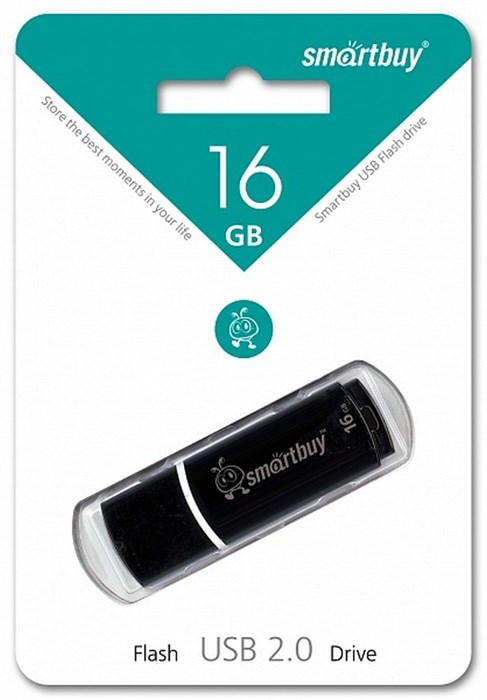 USB флеш накопитель 16 Gb SmartBuy Crown Black SB16GBCRW-K XMC44887 - фото 472861