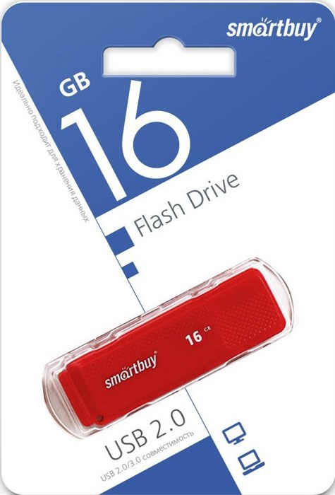 USB флеш накопитель 16 Gb SmartBuy Dock Red SB16GBDK-R XMC64522 - фото 472865