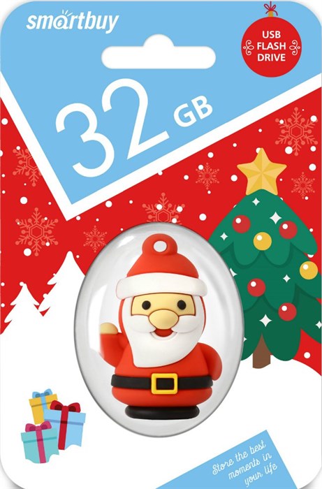 USB флеш накопитель 32 Gb SmartBuy NY series Санта  SB32GBSantaS XMC90448 - фото 473054