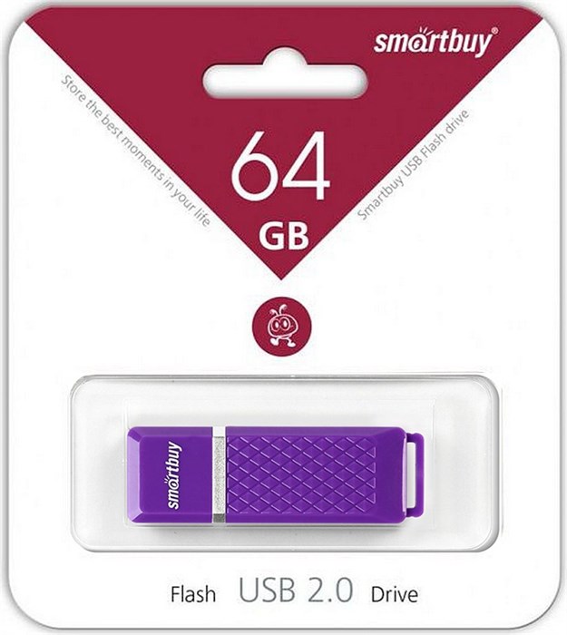 USB флеш накопитель 64 Gb SmartBuy Quartz Violet SB64GBQZ-V XMC65440 - фото 473289