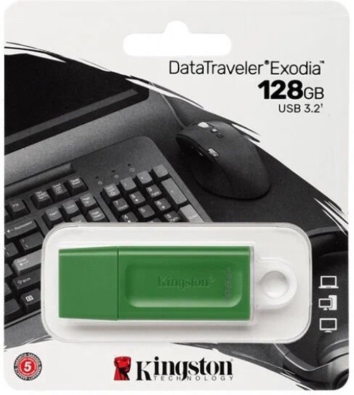 USB флеш накопитель_128 Gb Kingston DT Exodia Green KC-U2G128-7GG / USB 3.2 XMC121422 - фото 473360