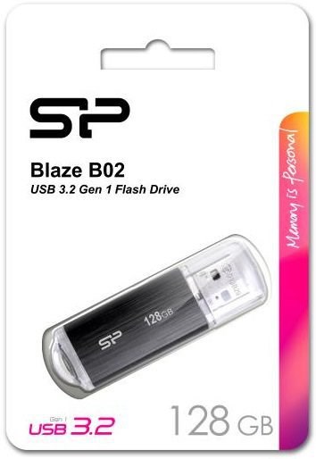 USB флеш накопитель_128 Gb Silicon Power Blaze B02 Black USB 3.0 / SP128GBUF3B02V1K XMC117369 - фото 473407