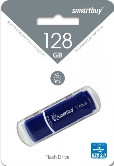 USB флеш накопитель_128 Gb SmartBuy Crown Blue  USB 3.0 SB128GBCRW-Bl XMC84981 - фото 473434