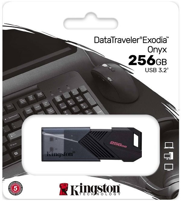 USB флеш накопитель_256 Gb Kingston DT Exodia Onyx  черный DTXON/256GB / USB 3.2 XMC116884 - фото 473495