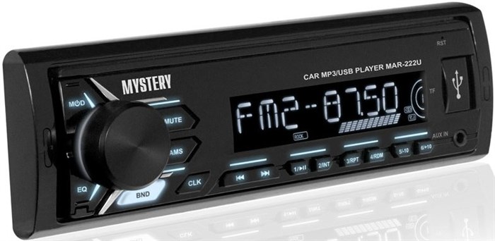 Автомагнитола Mystery MP3/WMA MAR-222U 4х50 Вт, USB, голубая подсветка XMC98368 - фото 474085