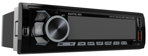 Автомагнитола NAVITEL RD5 7цветов, 50Wx4, BLUETOOTH, FLAC,ПДУ, упр.с телефон XMC115968 - фото 474130