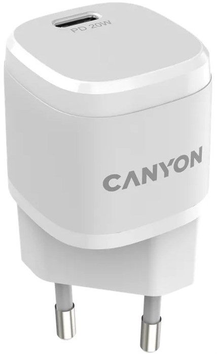 З/У Canyon (H-20W05) USB-C, PD, 20Вт белое XMC111941 - фото 477680