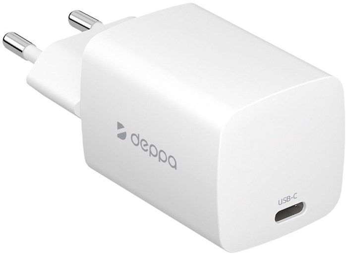 З/У Deppa (11431) USB-C, GaN, 33Вт белое - фото 477688