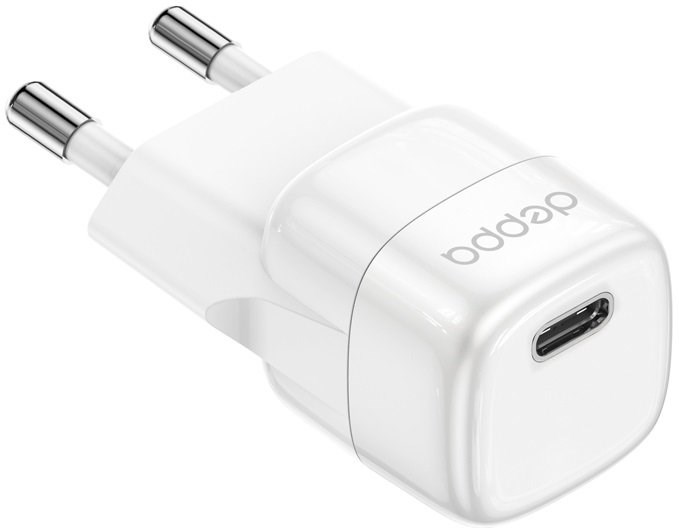 З/У Deppa (11440) USB-C  PD mini GaN, 20Вт белое - фото 477700