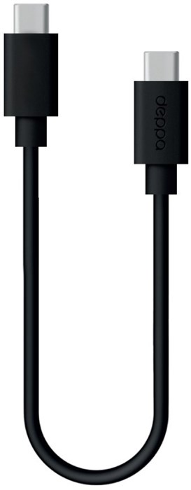 Кабель Deppa (72302) USB-C - USB-C черный 1,2 м, 3A XMC109921 - фото 478275