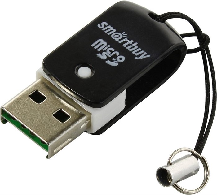 Картридер USB2.0 Reader SmartBuy SBR-706-K черный microSD/microSDHC XMC107009 - фото 478870