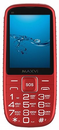 Сотовый телефон MAXVI   B9 Red - фото 484678